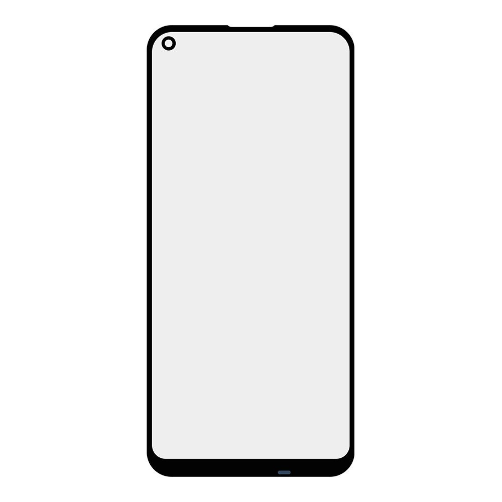 Стекло + OCA плёнка для переклейки Huawei Y7p / Honor 9C / P40 Lite E/Play 3/ Play 4T(черный)