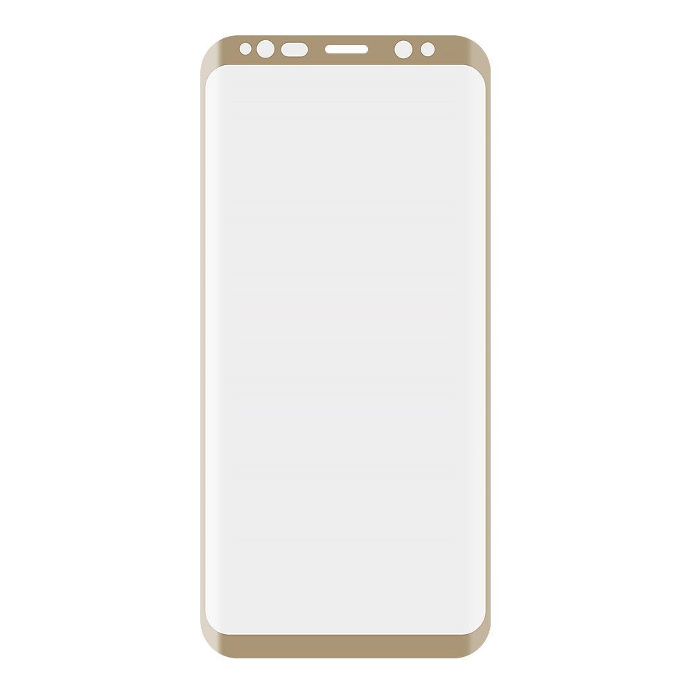 Защитное стекло Tempered Glass 3D для Samsung Galaxy S8 0,33 мм (золотое)