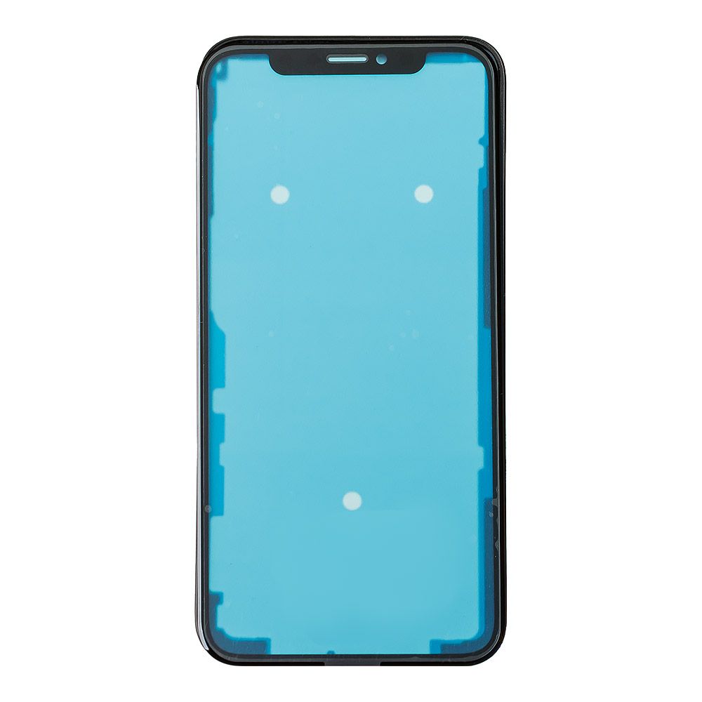 Стекло в сборе с рамкой для iPhone X олеофобное покрытие (черный)