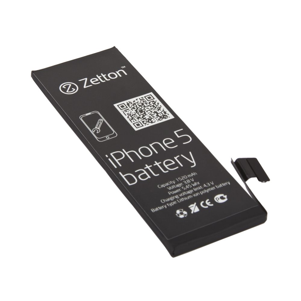 Аккумулятор (АКБ) Zetton для iPhone 5 1520 mAh, Li-Pol аналог 616-0613