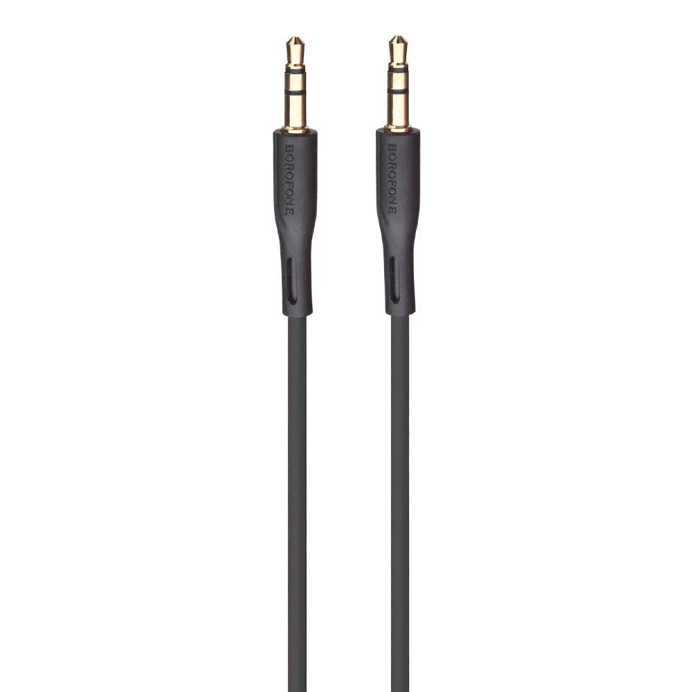 Аудиокабель BOROFONE BL1 Audiolink 3.5мм - 3.5мм, 1м (черный)