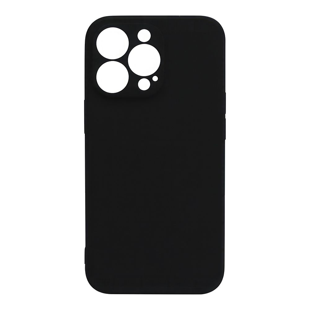 Силиконовый чехол "LP" для iPhone 13 Pro TPU (черный непрозрачный) европакет