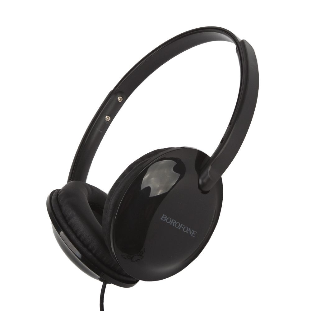 Гарнитура BOROFONE BO1 EnjoyBass 3.5мм, накладная, громкость +/-, 1.2м (черный)