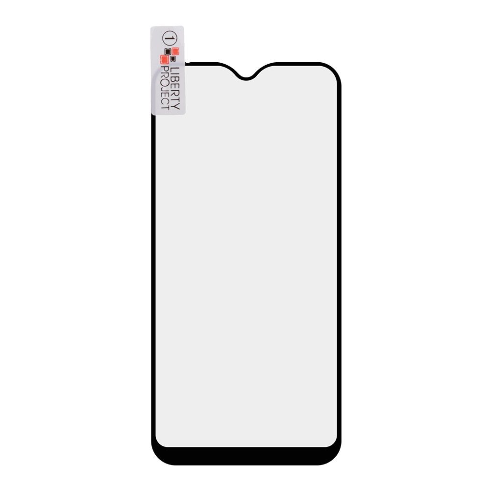 Защитное стекло "LP" для Samsung Galaxy M01 Thin Frame Full Glue с рамкой 0,33 мм 2,5D 9H (черное)