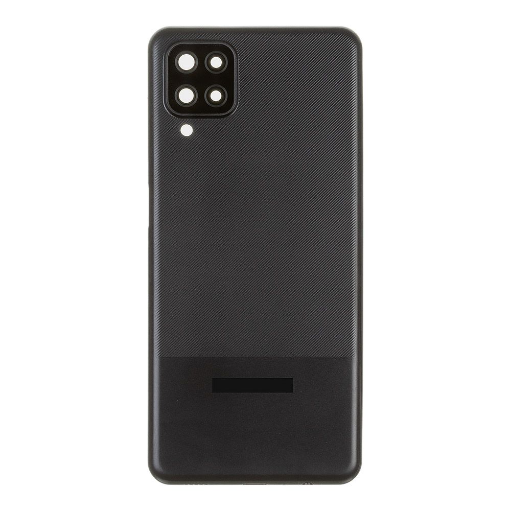 Задняя крышка для Samsung Galaxy A12/A12 Nacho SM-A125F/A127F со стеклом камеры (черный)