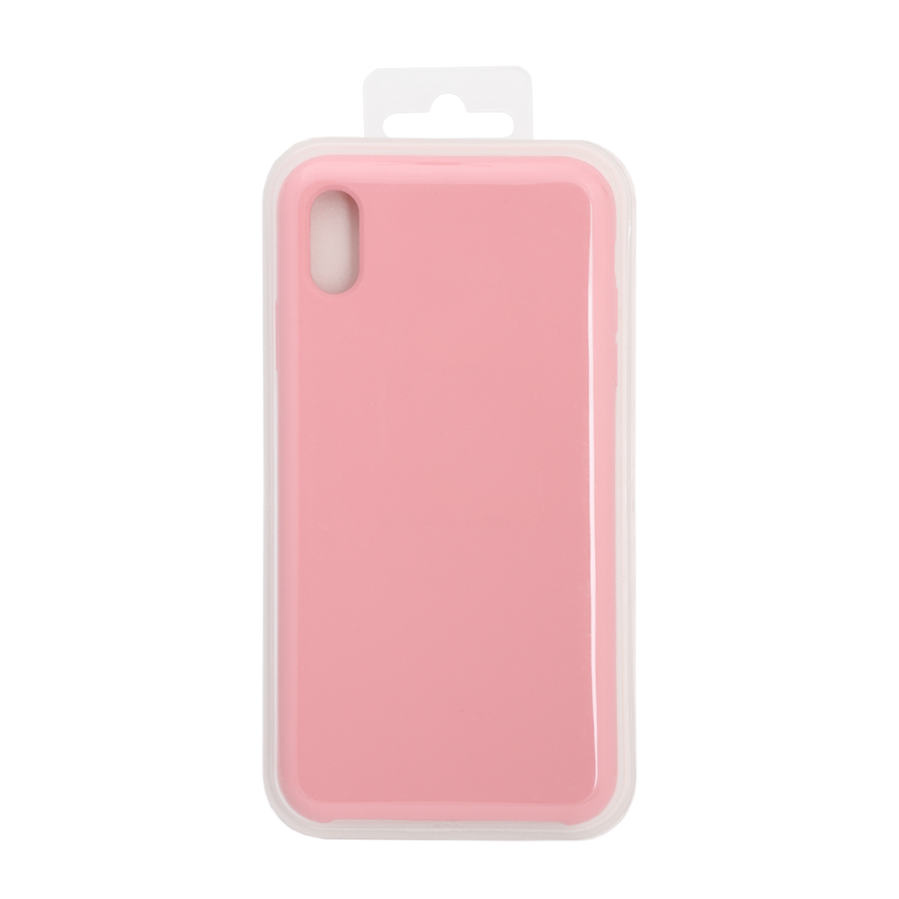 Силиконовый чехол для iPhone Xs Max "Silicone Case" (розовый, блистер) 12