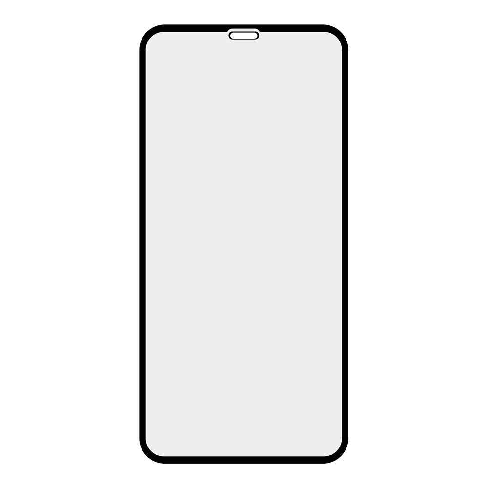 Защитное стекло "LP" для iPhone 11 Pro Max/Xs Max Tempered Glass 3D с рамкой 0,33 мм 9H (ударопрочное/черное)