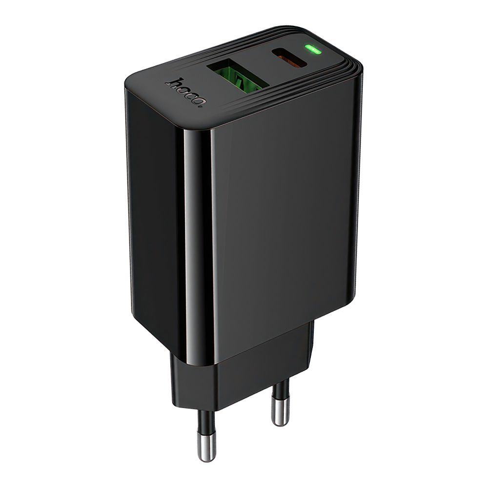 СЗУ HOCO CS95A Leader 1xUSB, 1xUSB-C, 3А, PD30W, QC3.0 (черный)