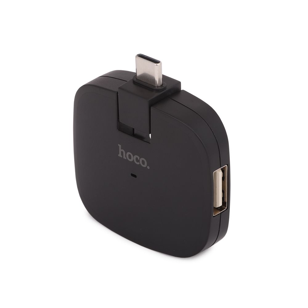 Адаптер HOCO HB11 USB-C на 3хUSB (черный)
