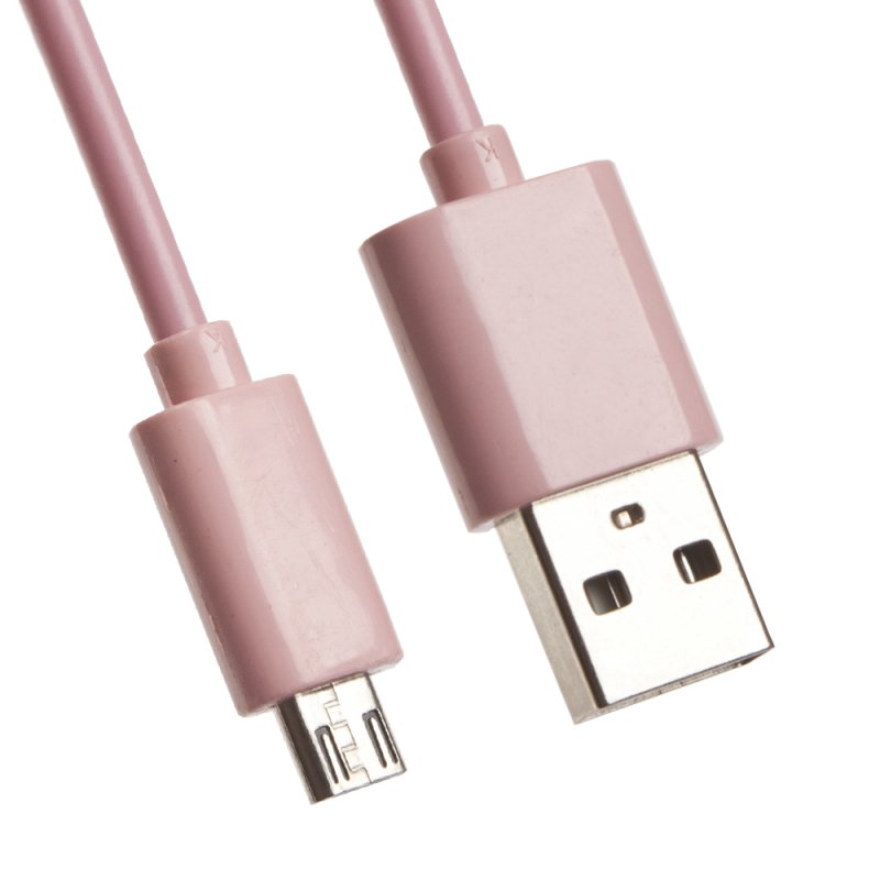 USB Дата-кабель Micro USB (розовый/европакет) 1 метр