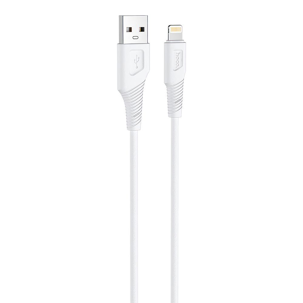 USB кабель HOCO X58 Airy Lightning 8-pin, 2.4А, 1м, силикон (белый)
