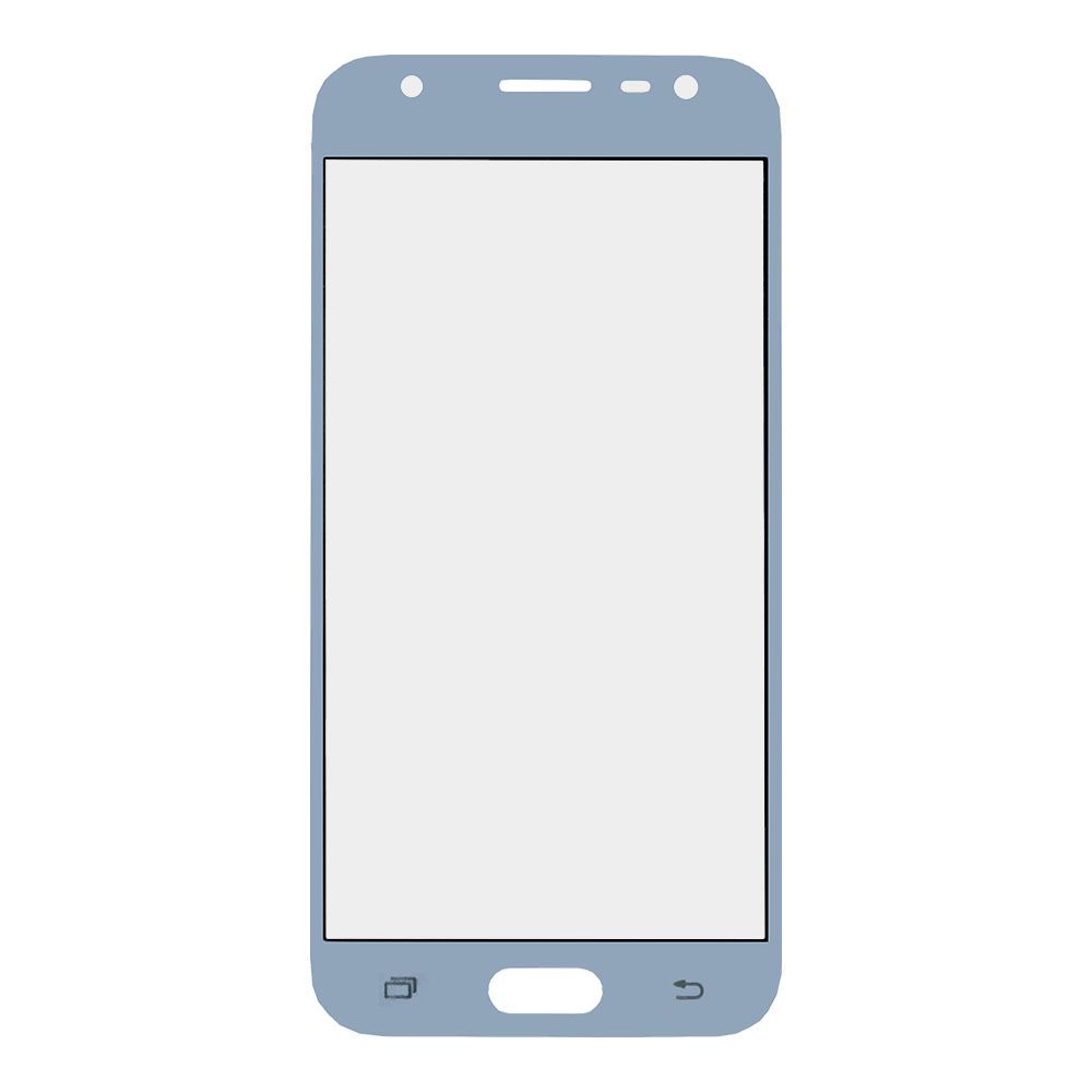 Стекло + OCA плёнка для переклейки Samsung J330 Galaxy J3 (2017) (голубой)