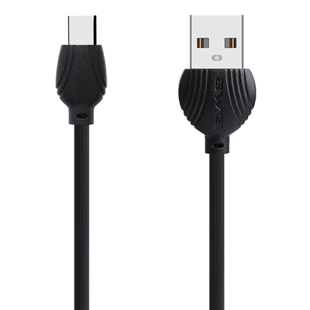 USB кабель AWEI CL-62 Type-C, 2.5А, 1м, TPE (черный)