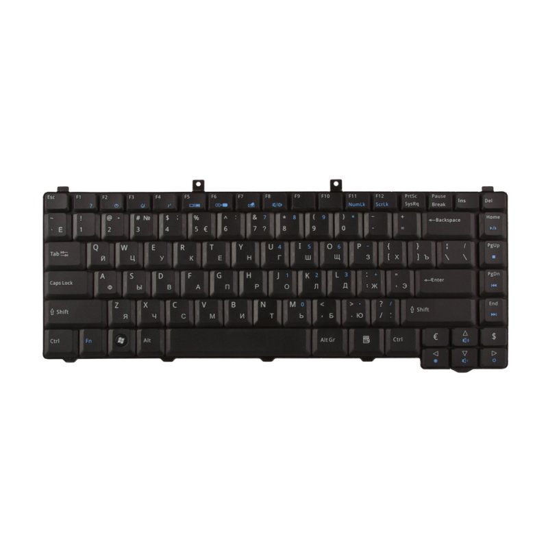 Клавиатура для Acer Aspire 1400 1410 1414WLCi 3610 5600 3680 1640 1650 1650Z 1641WLMi 1640Z (черная)
