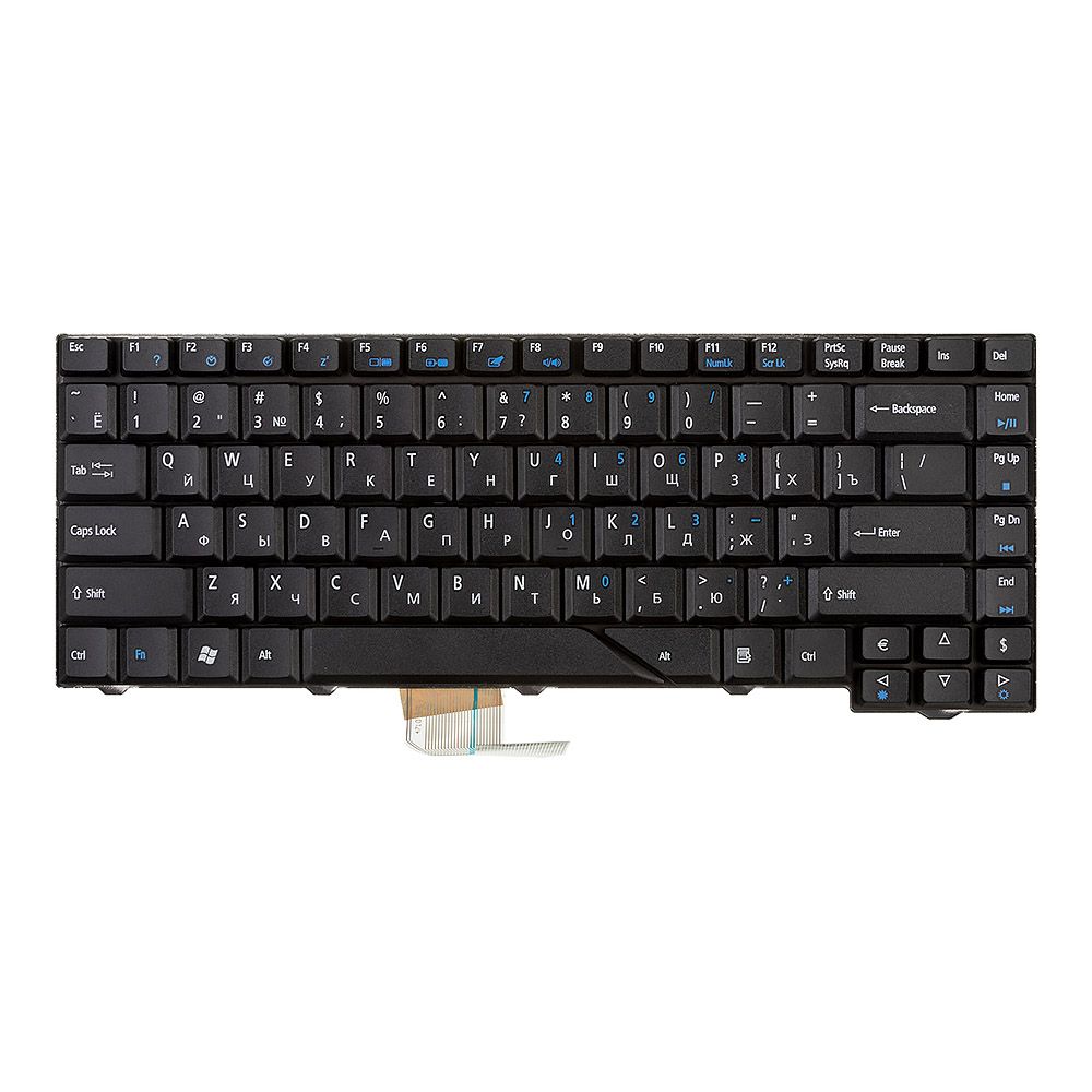 Клавиатура для Acer Aspire 4520 4710 4720 4920 5220 5310 5520 5710 5720 5910 5920 5930 6920 (без рамки, чёрная)