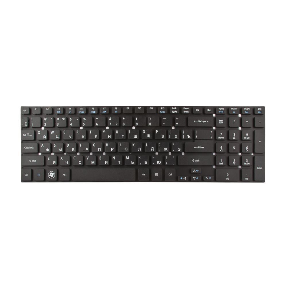 Клавиатура для Acer Aspire 5755 5830T (без рамки, чёрная)