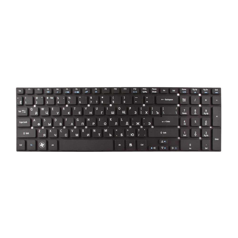 Клавиатура для Acer Aspire 5830 5830G 5830T 5830TG 5755 5755G (черная)