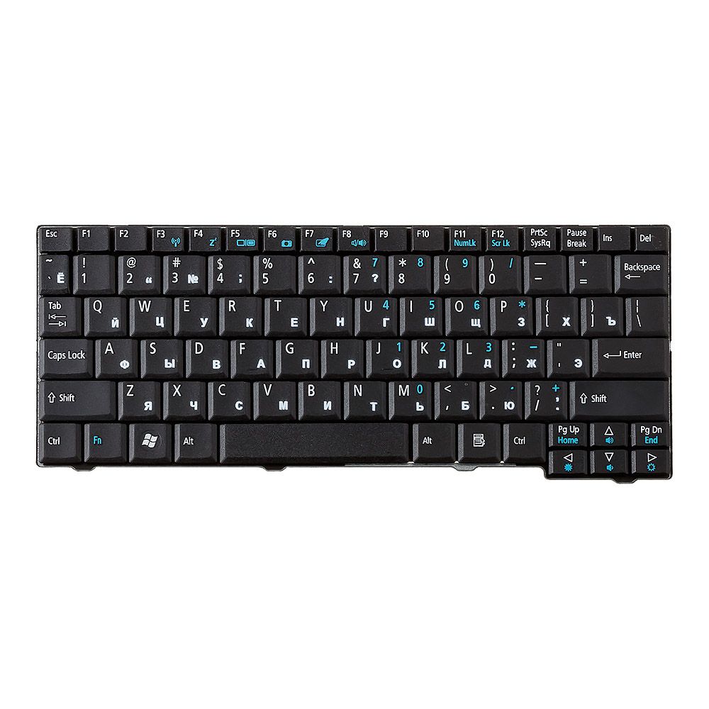 Клавиатура для Acer One ZG5 D150 D250 A110 A150 ZA8 ZG8 Emachines EM250 (чёрная)
