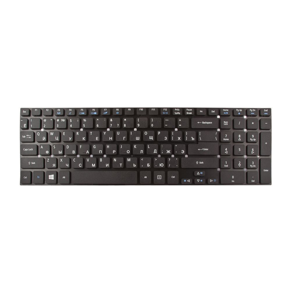 Клавиатура для Acer V3-551 V3-571 V3-571G V3-731 V3-771 V3-771G (без рамки, чёрная)