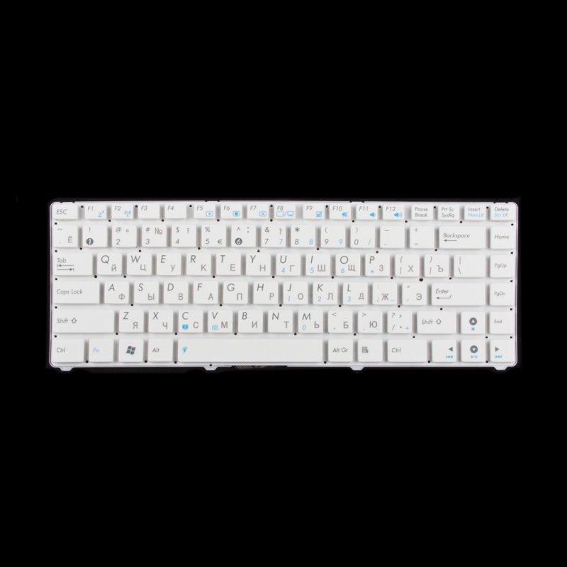 Клавиатура для Asus EEEPC 1215 1215B 1215N 1215P 1215T (белая)