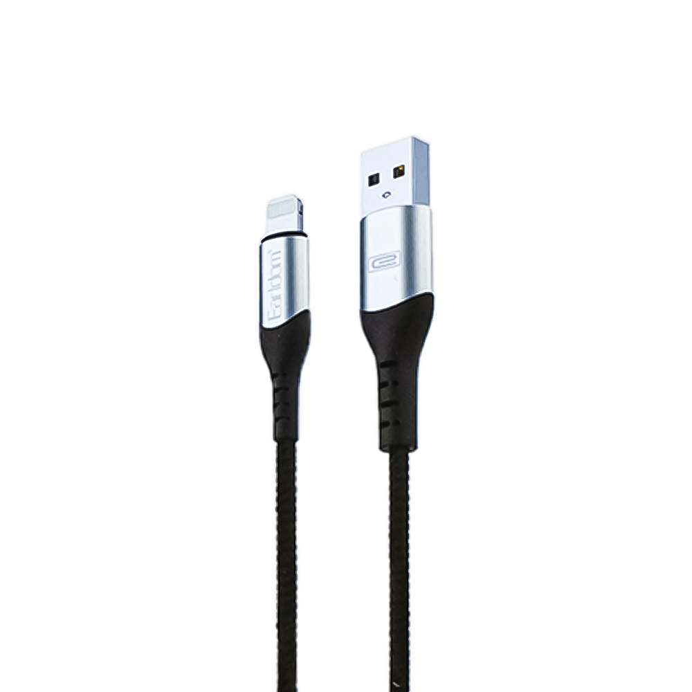 USB кабель Earldom EC-107I Lightning 8-pin, 2.4А, 1м, нейлон (черный)