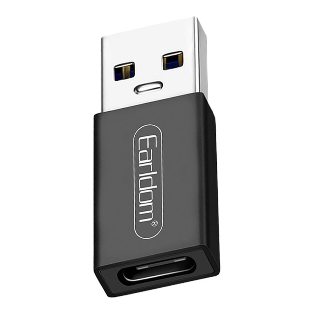 Переходник Earldom ET-TC07 USB на USB-C (черный)