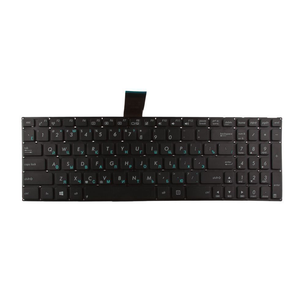 Клавиатура для Asus K56 K56C K56CB K56CM K56CA (чёрная без рамки)