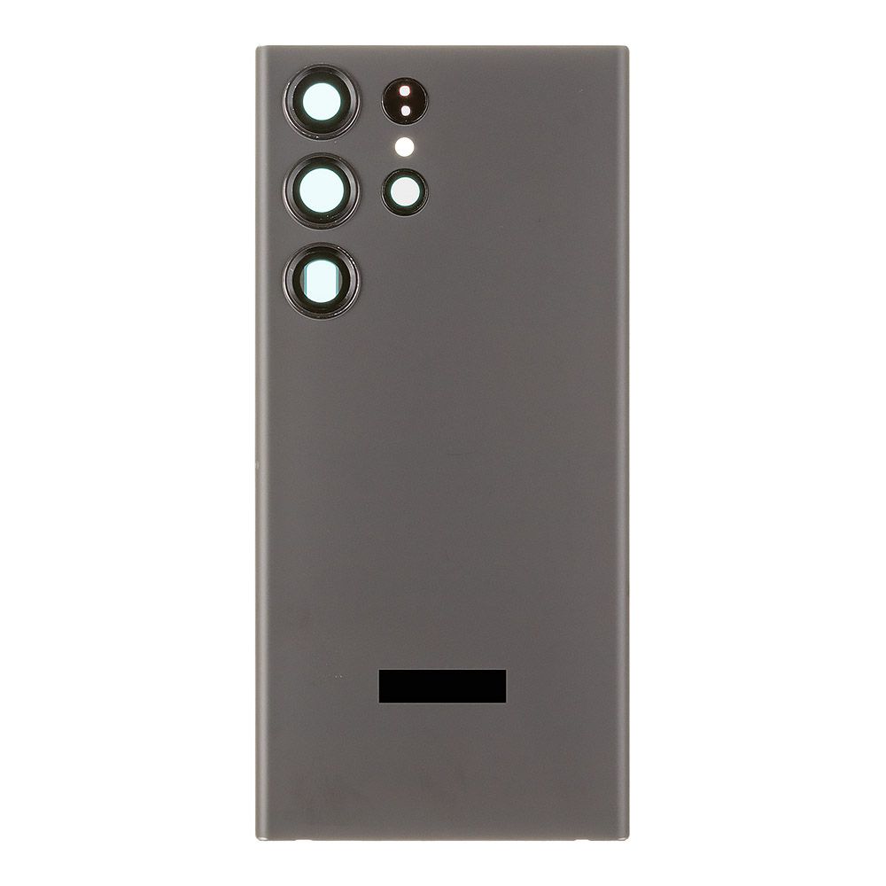 Задняя крышка для Samsung Galaxy S23 Ultra SM-S918 (черный), премиум