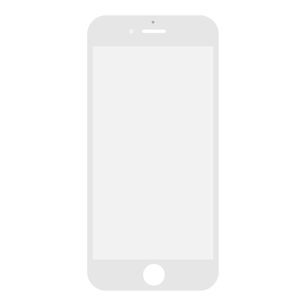 Стекло в сборе с рамкой для iPhone 8\SE 2020 (белый)