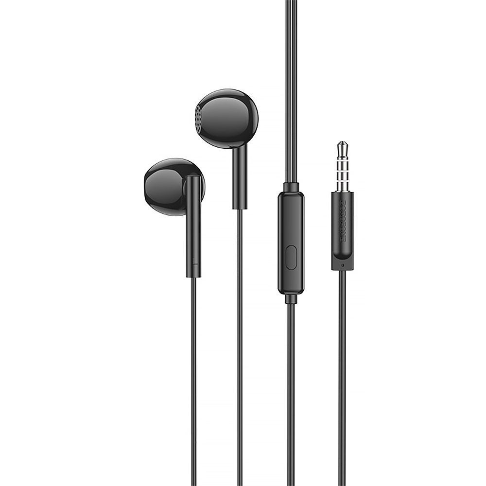 Гарнитура BOROFONE BM76 Ocean 3.5мм, вкладыши, 1.2м (черный)