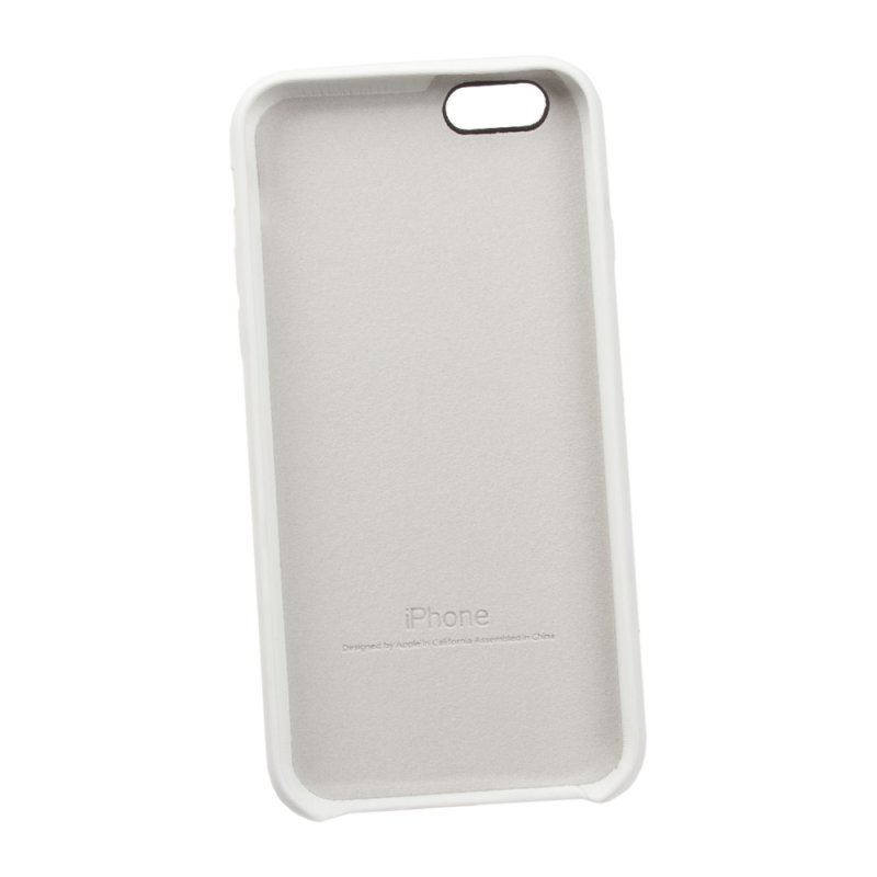 Силиконовый чехол для iPhone 6/6s "Silicone Case" (белый, блистер) 9