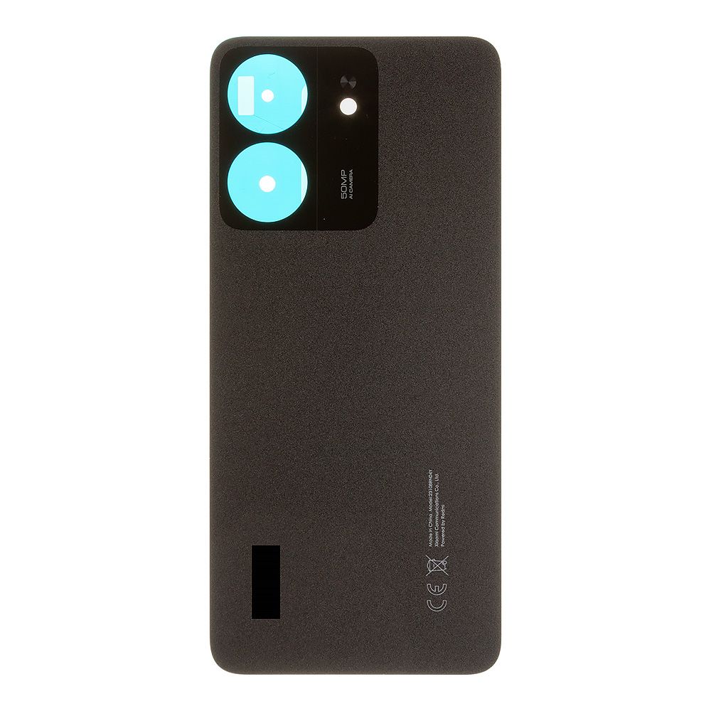 Задняя крышка для Xiaomi Redmi 13C 4G (23100RN82L) (черный), ориг