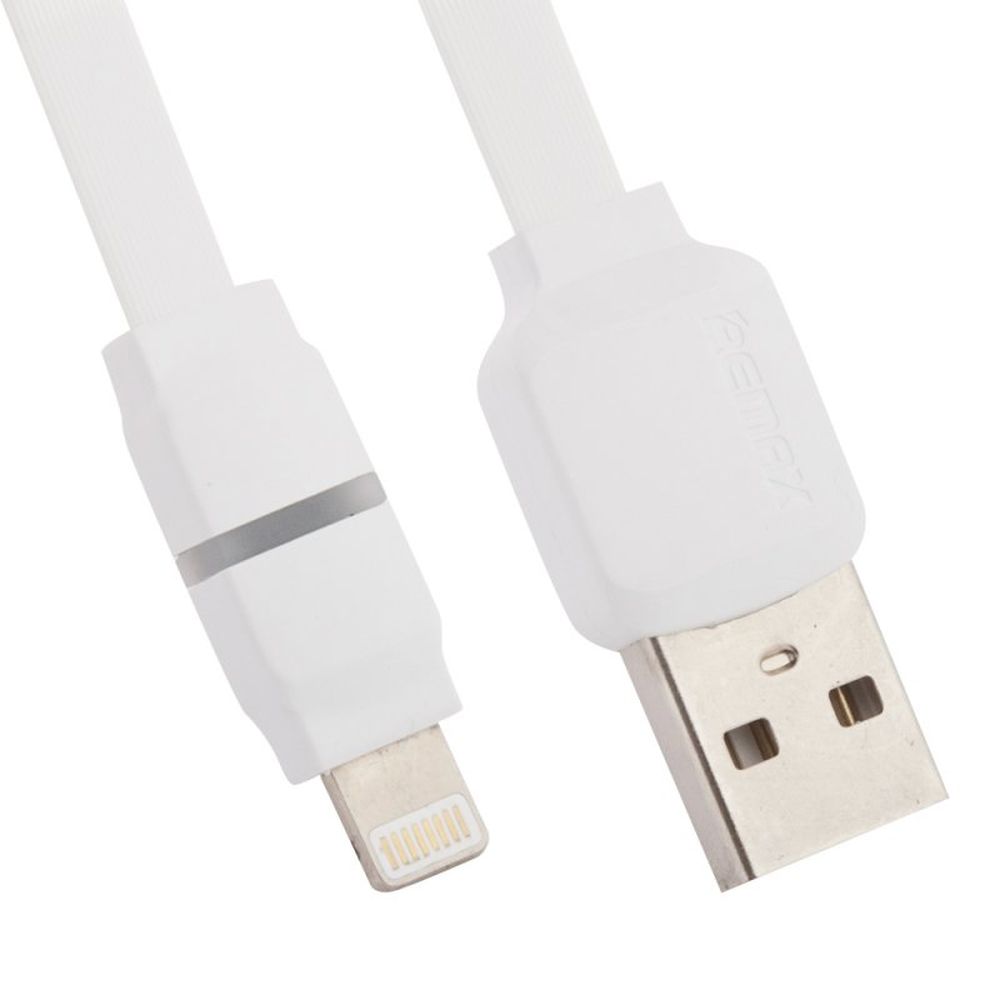 USB кабель REMAX RC-029i Breathe Lightning 8-pin, 2.4А, LED подсветка, 1м, TPE (белый)