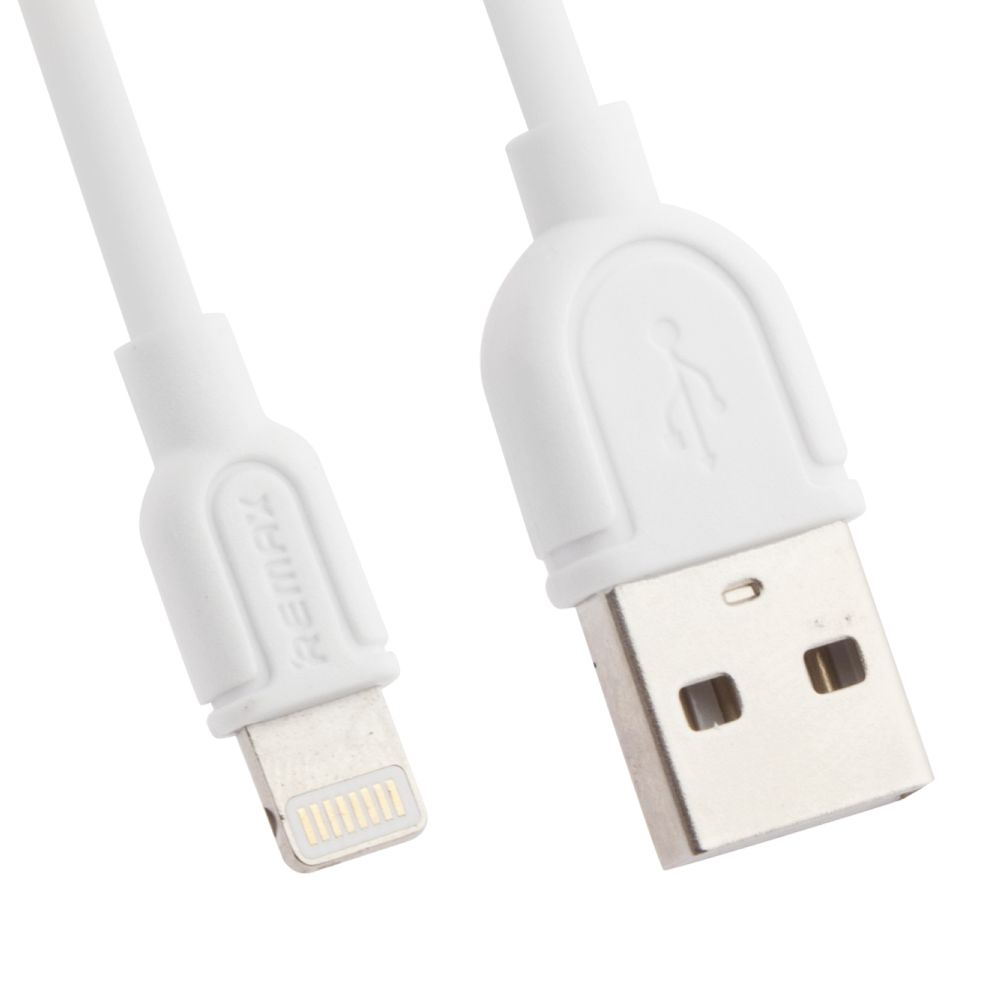 USB кабель REMAX RC-031i Souffle Lightning 8-pin, 1м, TPE (белый)