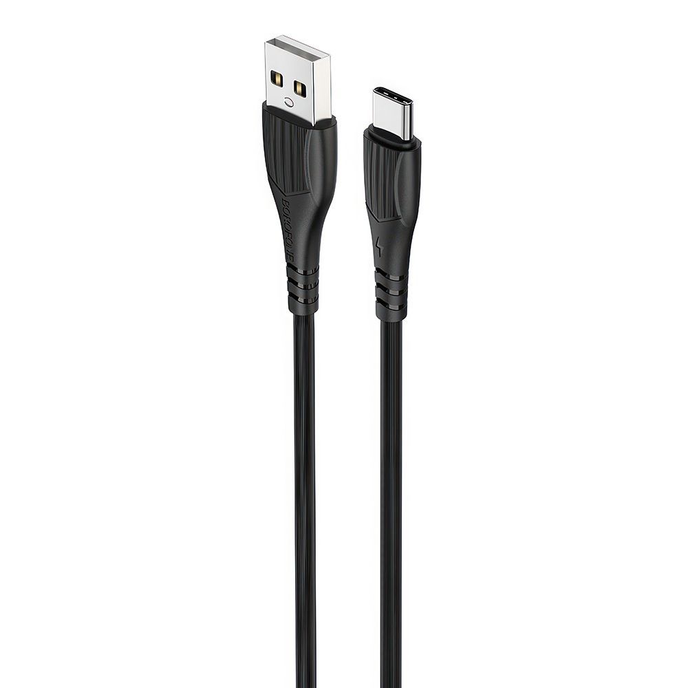 USB кабель BOROFONE BX37 Wieldy Type-C, 3А, 1м, PVC (черный)