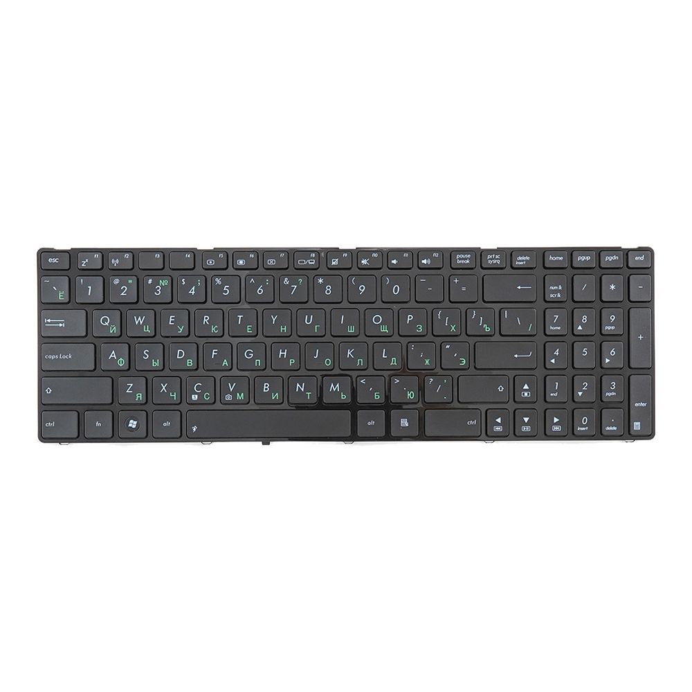 Клавиатура для Asus P50 K50 K60 K61 K62 K70 K70IJ F90 X5D X51 (с рамкой, чёрная)