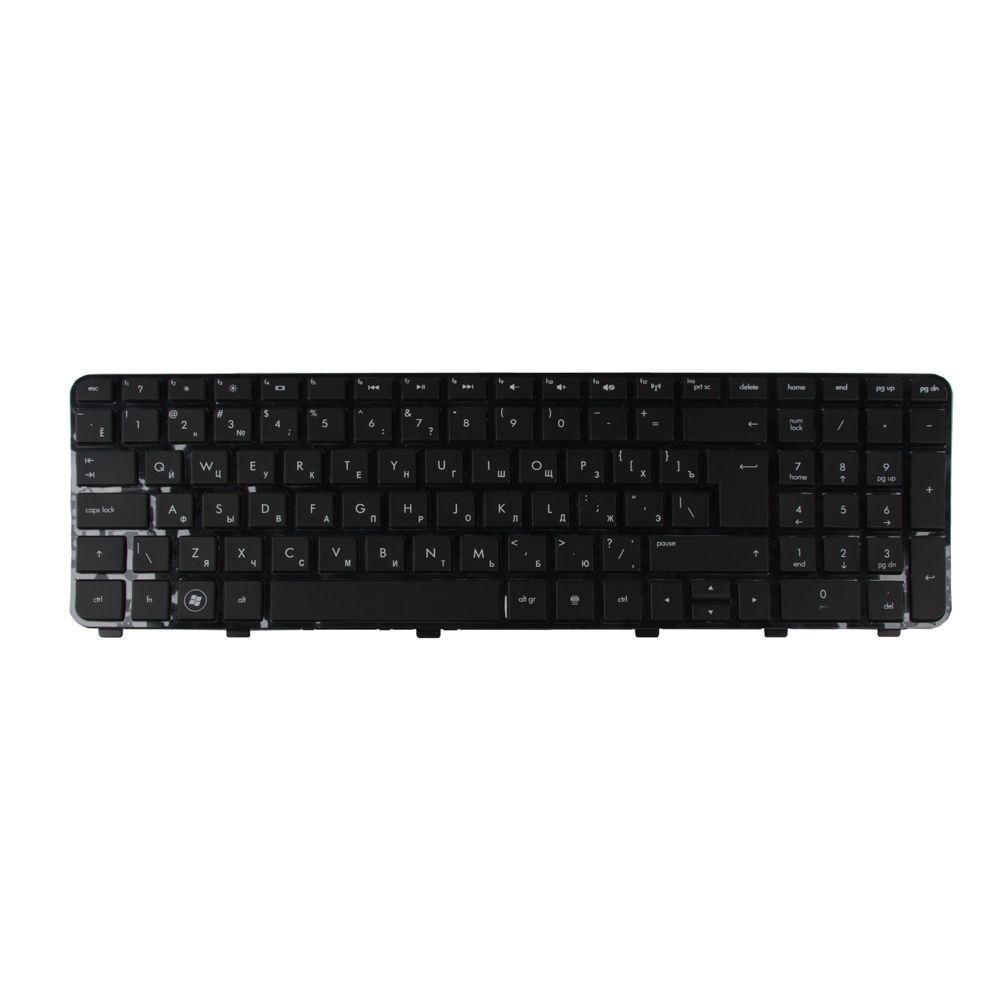 Клавиатура для HP Pavilion DV6-6000 DV6-6100 DV6-6200 DV6-6B00 DV6-6C00 DV6-6090 (с рамкой, чёрная)