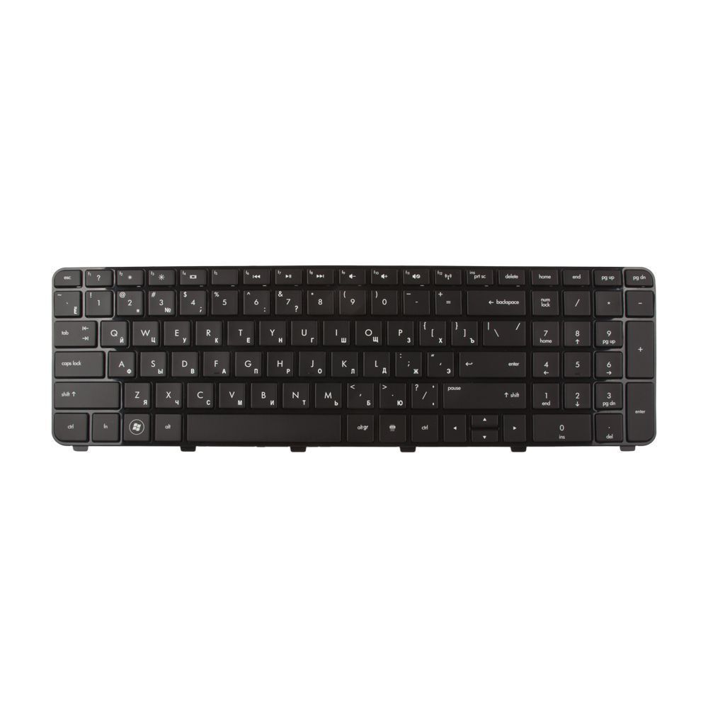 Клавиатура для HP Pavilion DV7-6000 DV7-6100 DV7-6200 (с рамкой, чёрная)
