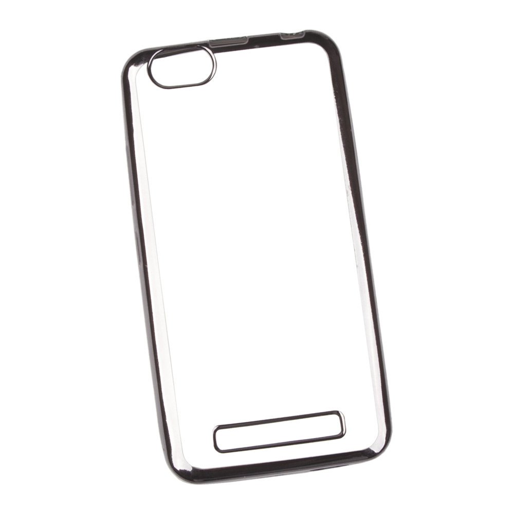 Силиконовый чехол "LP" для Lenovo Vibe C TPU (прозрачный с черной хром рамкой)