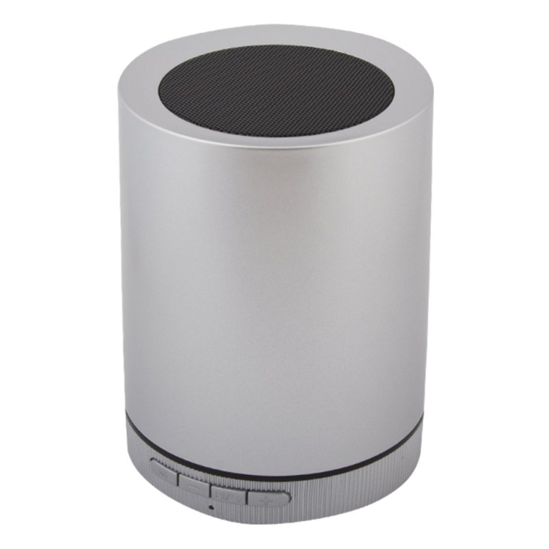 Колонка беспроводная Bluetooth BES-M101 MicroSD/USB/AUX/Радио (серебристая/коробка)