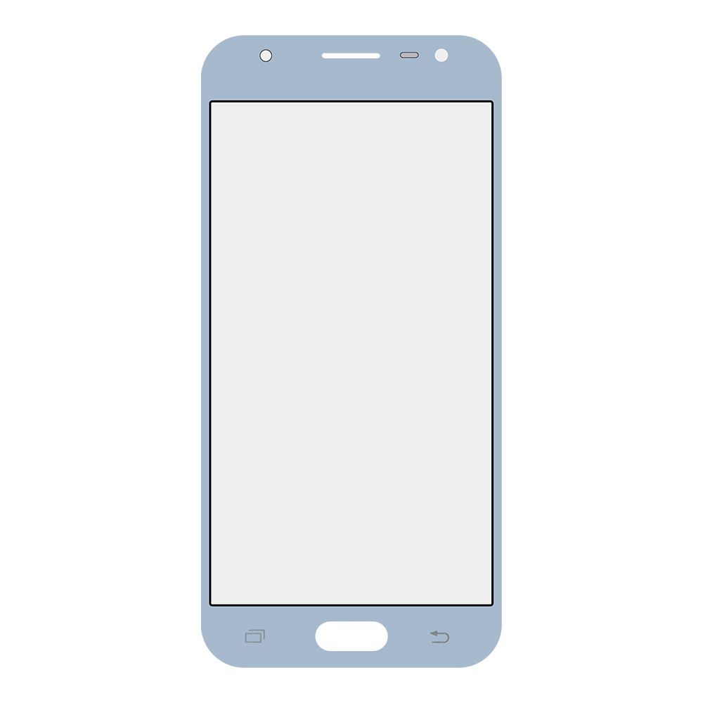 Стекло для переклейки Samsung SM-J330 J3 2017 (цвет синий)