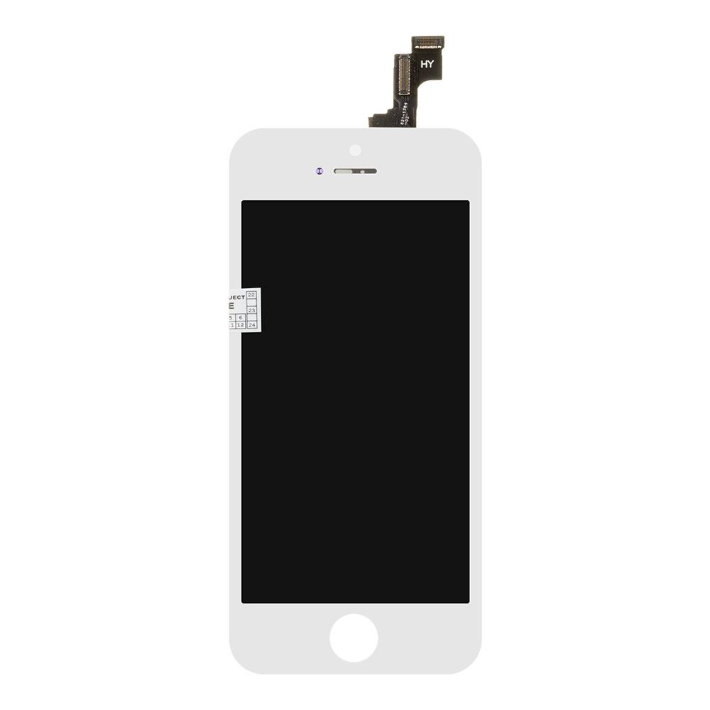 LCD дисплей для Apple iPhone 5S (белый) Zetton с тачскрином (олеофобное покрытие)