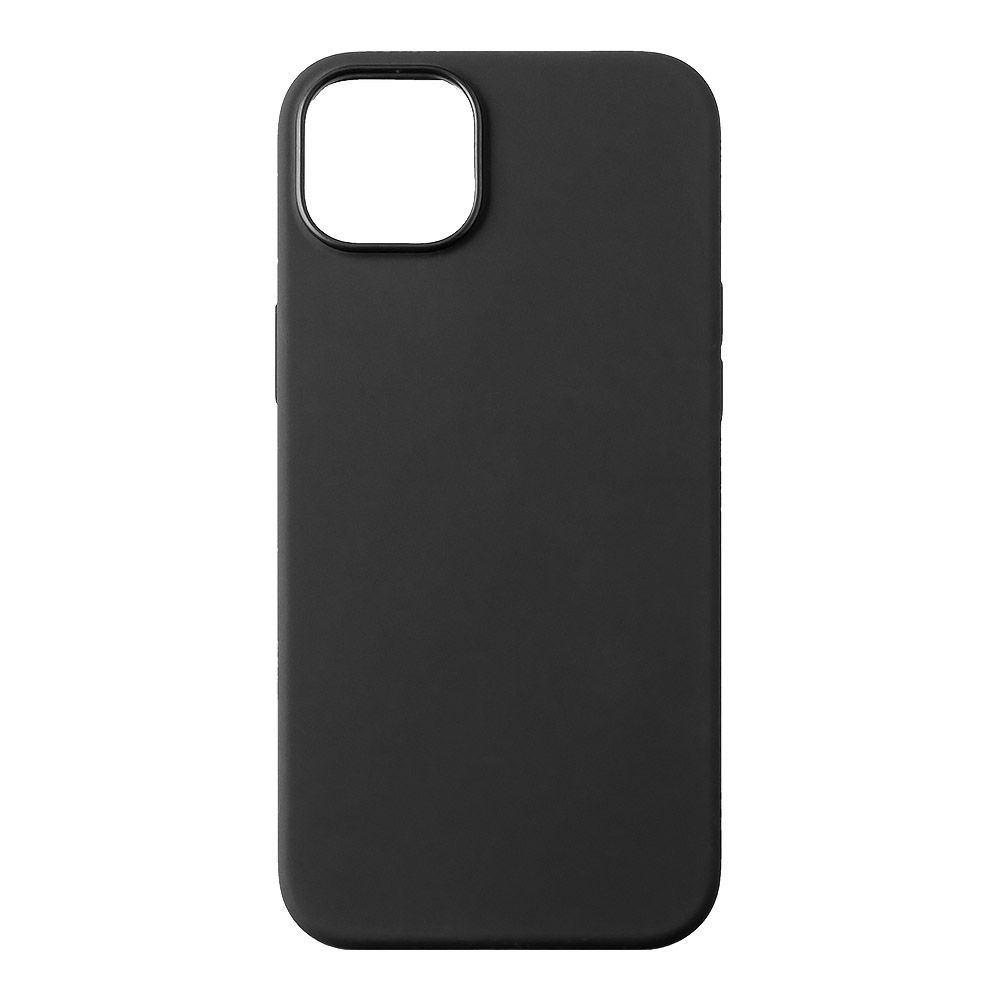 Силиконовый чехол для iPhone 14 Plus "Silicone Case" с магнитным кольцом (черный)