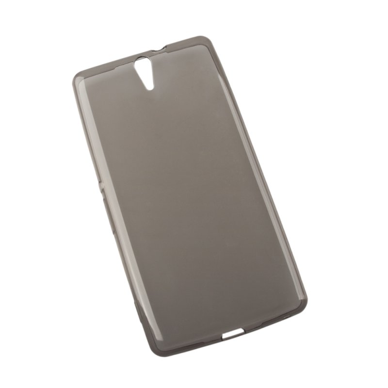 Силиконовый чехол для Sony Xperia C5 ультратонкий (прозрачный/черный)