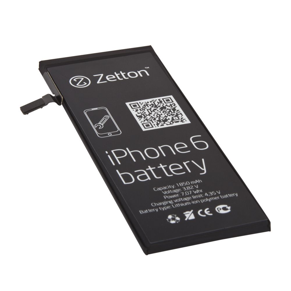 Аккумулятор (АКБ) Zetton для iPhone 6 1850 mAh, Li-Pol аналог 616-0805