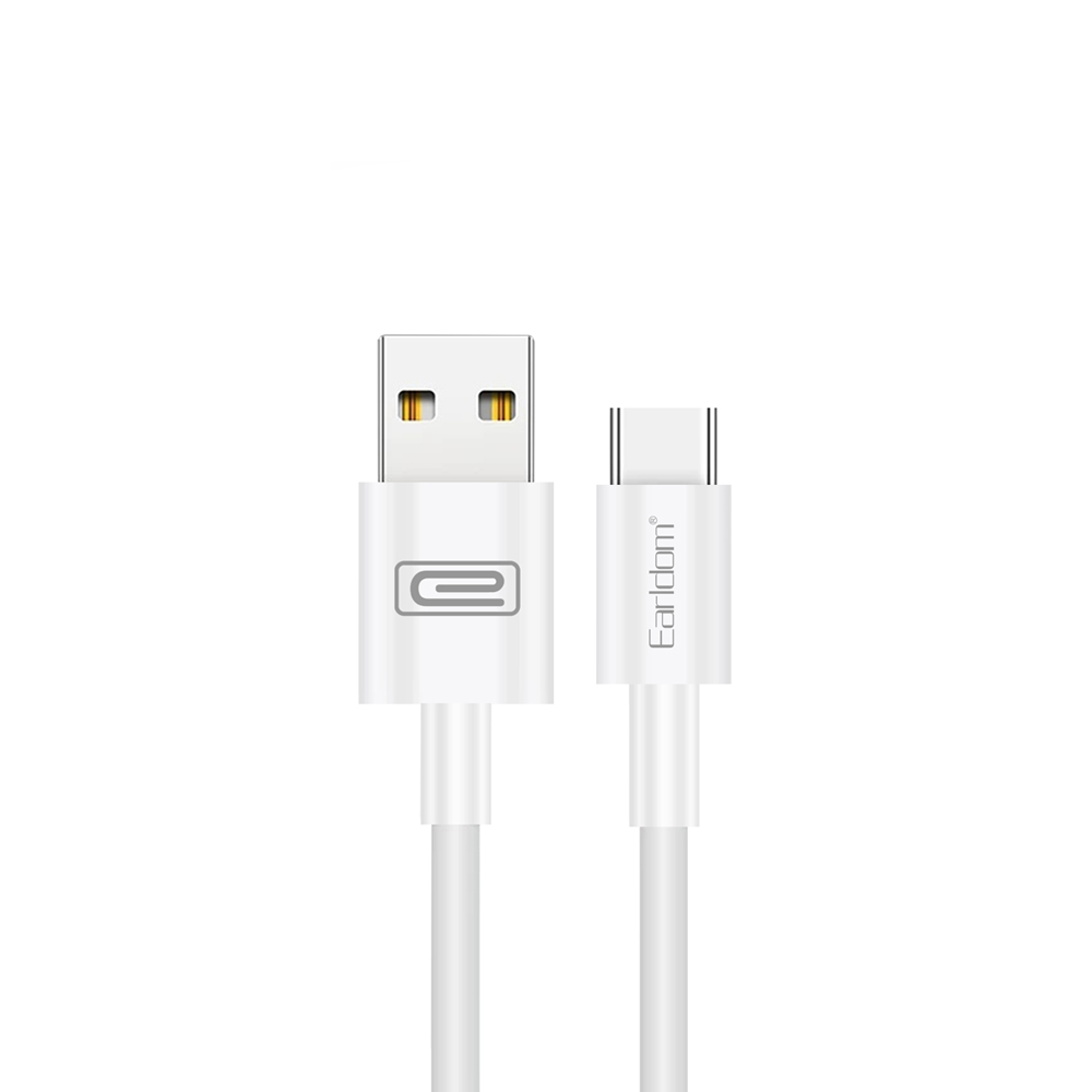 USB кабель Earldom EC-098C Type-C, 2.4А, 1м, TPE (белый)
