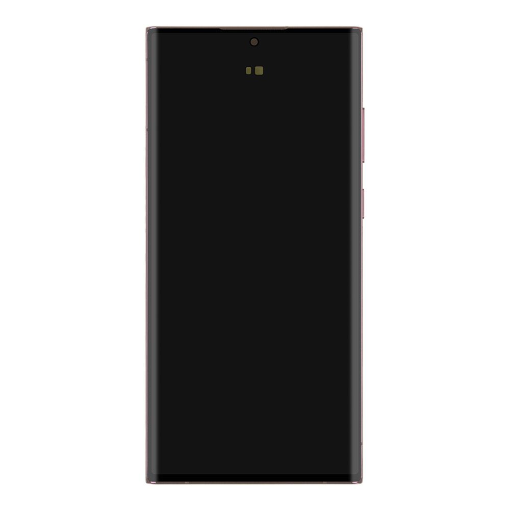 LCD дисплей для Samsung Galaxy S22 Ultra SM-S908 GH82-27489B в рамке (бордовый) 100% OR SP