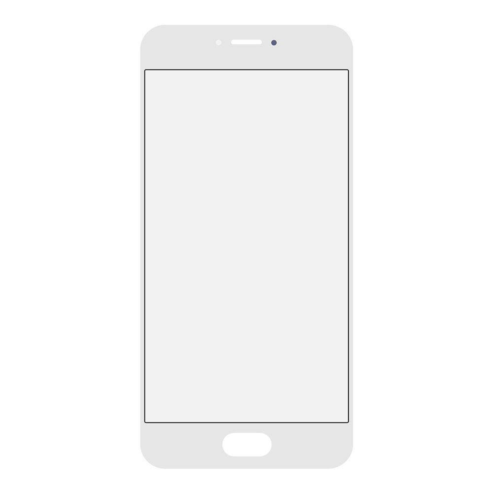Стекло + OCA пленка для переклейки Meizu Pro 6 (белый)