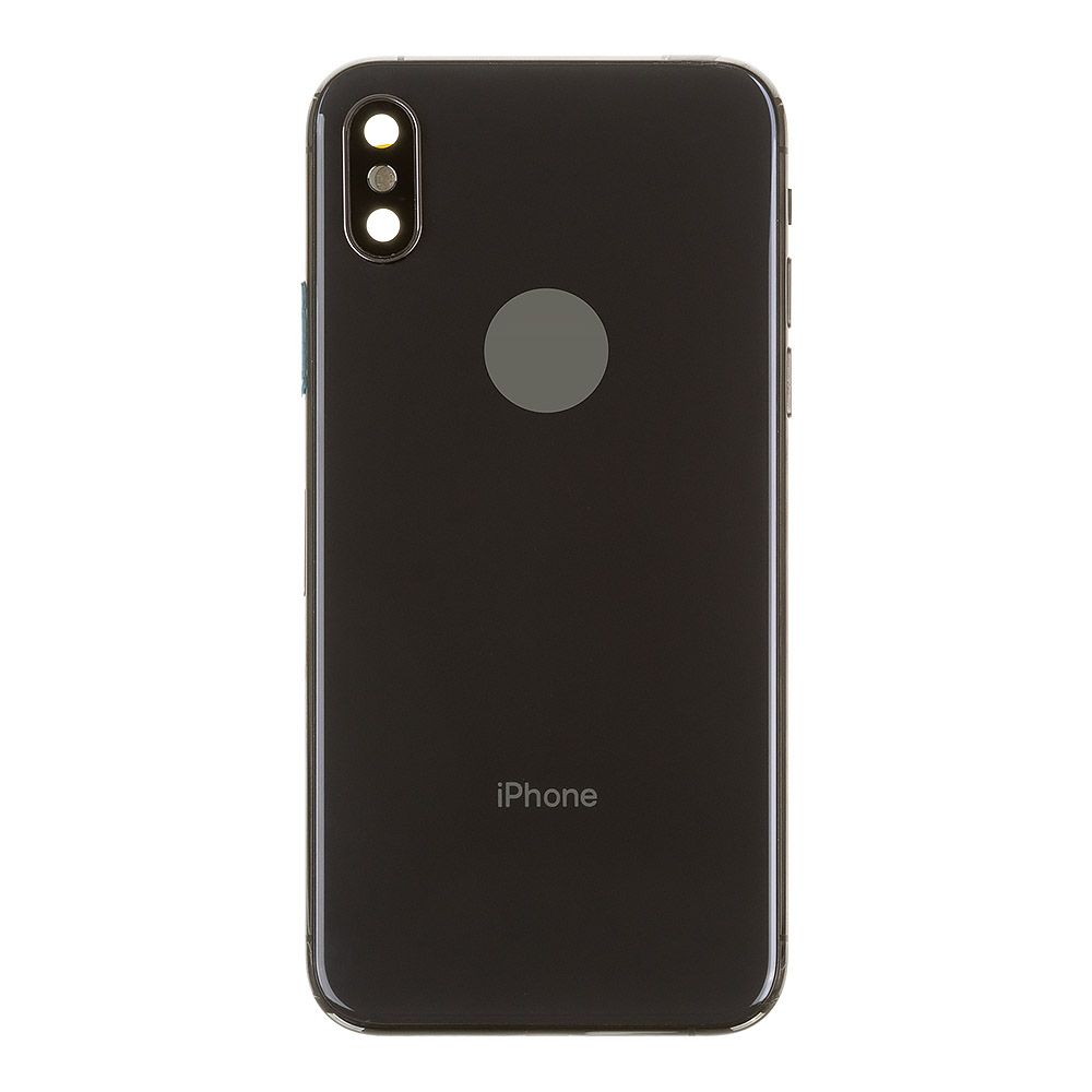 Корпус для Apple iPhone Xs в сборе со шлейфами (черный)