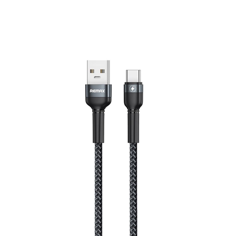 USB кабель REMAX RC-170a Jany Type-C, 5А, 1м, нейлон (черный)